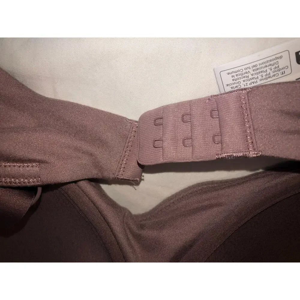 Lounge Bra Size 38DD Primark T-Shirt Padded Mocha Purple Wire Free New